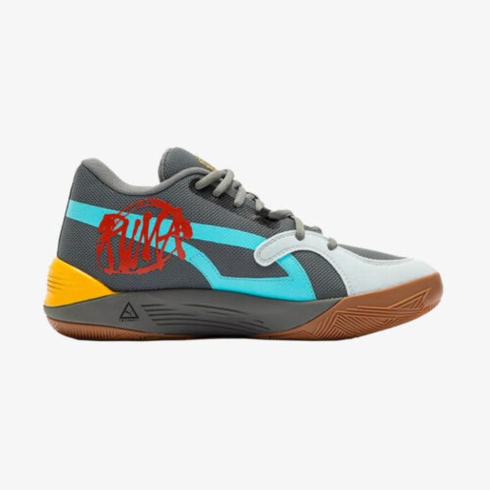 Puma TRC Blaze Court Mens Basketball Shoes Gray Multi 378961-01 NEW Multi Sz - Picture 2 of 7